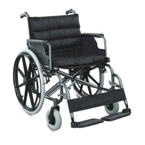 fotoliu rulant bariatric 951B-56 cu șezut lat de 56 cm și cadru din oțel