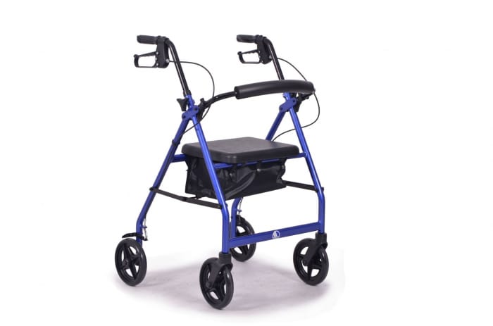 Cadru de mers Eco Light pliabil cu șezut și 4 roți