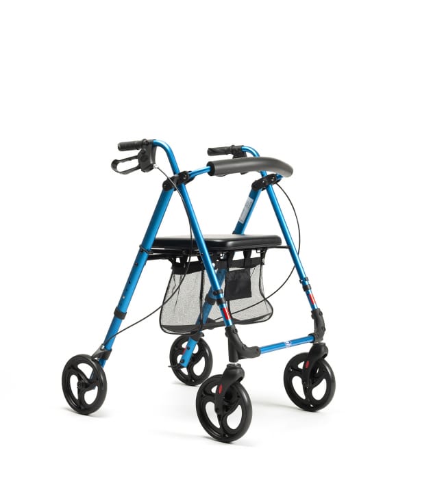 Rollator Eco-Plus Vermeiren pliabil cu 4 roți și șezut